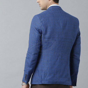 Meilleure vente Blazer en coton à simple boutonnage pour homme Design personnalisé doux au toucher Grande taille fait à la main au Pakistan Léger et respirant - Product Image 4