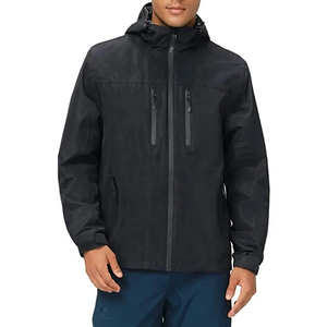 Vêtements de randonnée en plein air, veste à capuche personnalisée pour homme, veste coupe-vent pour homme, veste imperméable - Product Image 2