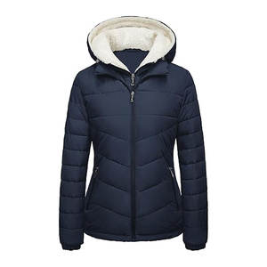 <b>Women</b> Winter <b>Jacket</b> with Hood Packable Quilted Down Coat <b>for</b> Cold Weather <b>Lightweight</b> Warm Water-Resistant Stylish Outerwear - Product Image 1