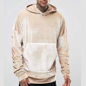 Último diseño de ropa de hombre, sudaderas con capucha de terciopelo, hombro caído, Jogger de gran tamaño, jersey de terciopelo para correr, ropa de invierno con capucha transpirable - Product Image 5