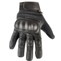 Guantes tácticos resistentes a cortes de fuerzas especiales Tela de aramida con palma de cuero de cabra y refuerzo de Palma de impresión digital