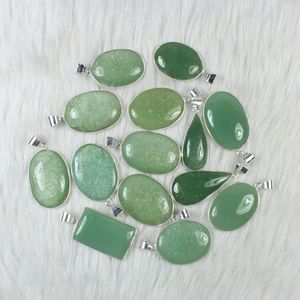 Pendentif Aventurine verte Fabrication de bijoux de style bohème pour l'approvisionnement en gros en argent en vrac pour la vente au détail - Product Image 1