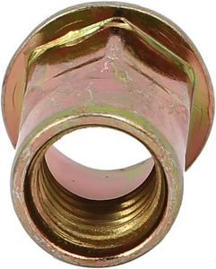 M4 M5 M6 M8 M10 M12 Acier Inoxydable Demi-hexagone Tête Plate Reliure Rivet Écrou Insert Vis Boulons Hexagone Complet avec Filetage Unc - Product Image 2