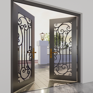 Portes artistiques en fer: où la beauté rencontre la sécurité, transformant votre maison en un chef-d 'œuvre unique - Product Image 5