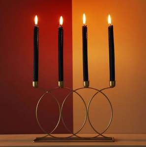 Bougeoir/bougeoir en acier pour décoration de table, décoration de maison, hôtel, restaurant, nouveau design élégant, haute qualité, vente en gros - Product Image 2