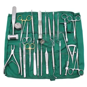 جديد الوصول طقم 26 قطعة أدوات زرع أسنان أدوات أساسية طقم لجراحة زرع الأسنان أداة جراحية لطبيب الأسنان