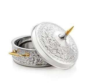 Premium Quality Handmade Metal Food Server Casseroles Kitchenware Luxury Tabletop Food Warmer Home & Hotels Use - Product Image 3