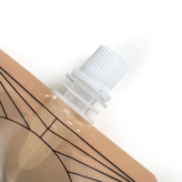 Pochettes souples personnalisées en PE pour jus et boissons 200ml 250ml, sachets de lait à presser, emballage plastique jetable avec bec verseur