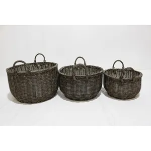 Artex Dong Thap's Signature: Premium Quality Handcrafted Set Of 3 Plastic Rattan - Big Sale Event