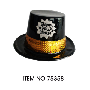 72 pezzi/CS felice anno nuovo a strisce cappelli per feste in PVC per feste natalizie - Product Image 1