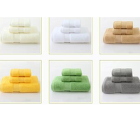 Serviette d'hôtel en coton sur mesure, très vendue, absorbant l'eau, 100% coton égyptien, serviettes de bain, de main et de visage de luxe, ensemble de serviettes de bain