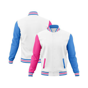 Chaqueta Varsity Hecha con Materiales Reciclados, Parches de Lana, Mangas de Cuero Reutilizado, Abrigo Sostenible y Único - Product Image 2