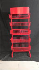 Estante de exhibición de chocolate de encimera de metal personalizado para supermercados con tablero de marca superior para fácil montaje - Product Image 5