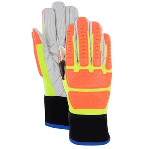 Guantes DE TRABAJO mecánicos resistentes y duraderos/cómodos guantes de trabajo de dedos completos de cuero de doble palma resistentes a Cortes - Product Image 5