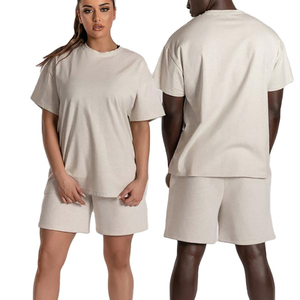 Conjunto corto de chándal personalizado de 2 piezas para mujer, chándal unisex estampado de manga corta, pantalones cortos de verano, Conjunto de camiseta para mujer 2025 - Product Image 2
