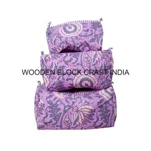 Custom Logo Zipper Bohemian Tassel Pattern Cotton Foldable Waterproof Cosmetic Box with Soft Handle <b>for</b> Travel & Daily Use - Product Image 1