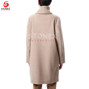 Vente en gros Manteau personnalisé pour femmes Manteau et veste en tissu de laine de style élégant pour dames Vêtements d'extérieur d'hiver - Product Image 2