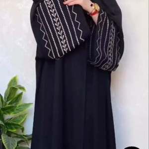 Vestido Kaftan Islámico de Seda para Mujer, Estilo Dubai, Modesto, Abierto, Nida, 2 Piezas, para Oración, Elegante, Cómodo, Manga Larga, Antiarrugas - Product Image 2