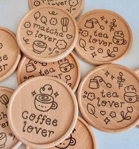 Posavasos de madera 100% natural de excelente calidad, posavasos cuadrados de nogal ecológicos de lujo para bebidas a bajo precio. - Product Image 4