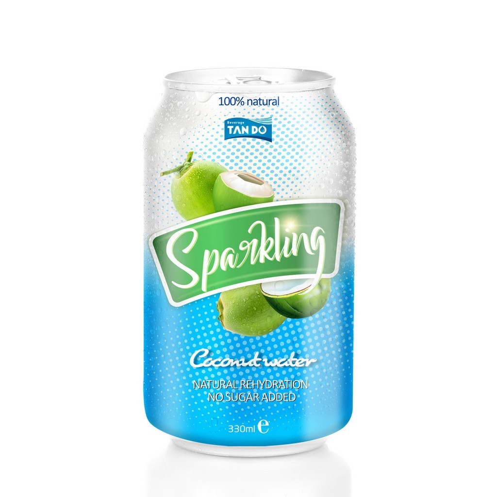 Coconut Sparkling Water Großhandel Getränke Lieferant Kostenlose Probe kostenloses Design