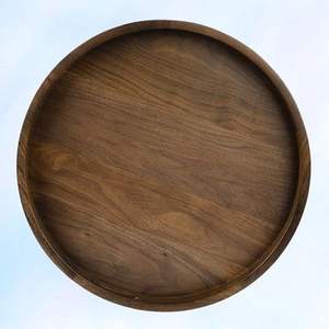 Craft Valley Durable Wooden Irregular Trays Customizable Color Logo for Serving Refreshments Home Restaurant <b>Office</b> <b>Settings</b> - Product Image 1