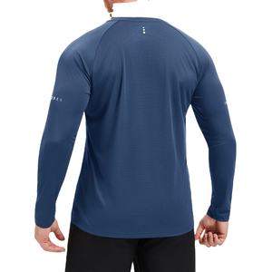 T-shirt pour homme de haute qualité, col rond, manches longues, t-shirt pour homme, vêtements pour homme, t-shirt de marque, nouveau, couleur unie, hauts, t-shirts - Product Image 3