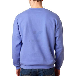 Mens Long Sleeve Lightweight Fleece French Terry Turtleneck Embroidered Sweatshirt Soft Comfortable Casual Pullover Winter Wear - Product Image 3