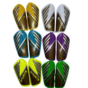 Meilleures ventes de protège-tibias de sécurité légers en nid d'abeille blanc vierge pour le football - Product Image 3