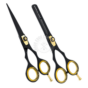 Ciseaux de coiffure personnalisés et ciseaux à effiler, accessoires de barbier, ensemble de ciseaux de coiffure pour salon, ciseaux de 6,0 pouces - Product Image 1