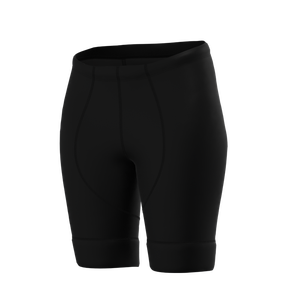 Shorts de cyclisme grande taille pour femme pour le tourisme - Noir uni - Product Image 1