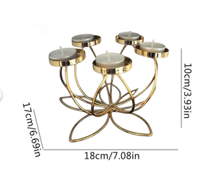 Vente flash : 5 bougeoirs en métal à bras pour un rangement compact et des configurations de décoration polyvalentes - Product Image 6