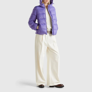 Custom Winter <b>Women</b> purple hooded <b>puffer</b> <b>jacket</b> Trendy Outdoor wear <b>Lightweight</b> Design Breathable <b>Women</b> <b>Puffer</b> <b>Jacket</b> Wholesale - Product Image 6