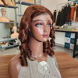 Cheveux vietnamiens bruts doublement étirés 5x5 fermeture perruque de cheveux humains vierges rebondissants Styles bouclés transparents - Product Image 3