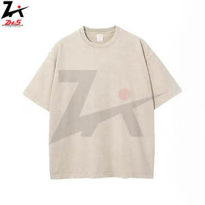 เสื้อยืดวินเทจโอเวอร์ไซส์ผู้ชายผ้าฝ้าย100% ทรงหลวมลำลองแขนสั้นสบายทนทานมีสไตล์ทอของผู้ชายทนทาน - Product Image 5