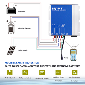 Contrôleur de charge <span class=keywords><strong>solaire</strong></span> de haute qualité 8A pour lampadaires solaires, contrôleur <span class=keywords><strong>solaire</strong></span> de type MPPT 12V, IP67 CE RoHS 10A 15A 20A 12V 24V - Product Image 6