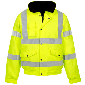 Vestes de travail en gros, veste de sécurité orange pour pompiers, haute visibilité, polyester, grande taille, fabricant pakistanais, vestes de travail - Product Image 5