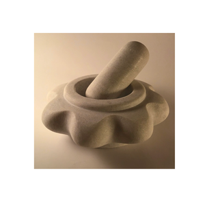 Trituradora de pastillas para mortero y mortero de mármol de piedra de diseño elegante clásico, utensilios de cocina personalizados usados al por mayor - Product Image 2