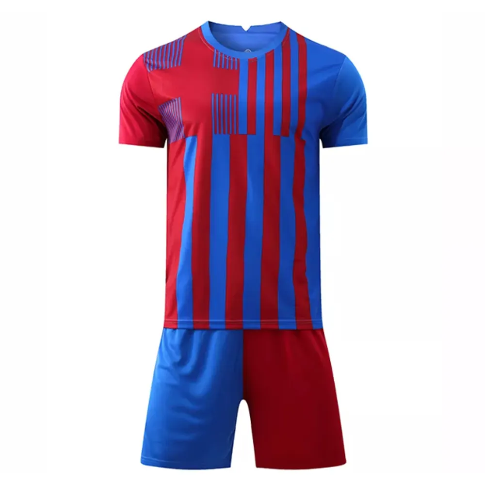 Camisa de futebol personalizada e esportiva, kits de equipe de futebol uniforme de subolmação barata