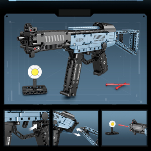 Lắp ráp súng đồ chơi juguetes Boy Kid Trò chơi bắn súng săn Súng bắn tỉa vũ khí thực tế shotgun xây dựng khối thiết lập - Product Image 3