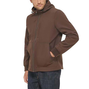 High Street unisexe enduit Camouflage Bomber Soft-Shell vestes décontracté à manches longues fermeture éclair complète imperméable coupe-vent - Product Image 4