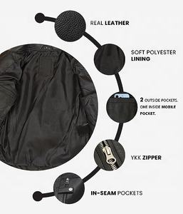 Veste en cuir véritable en peau de mouton pour femmes pour automne hiver respirant col montant fini solide disponible prix de gros - Product Image 5