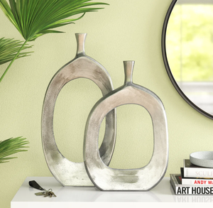 Florero de Metal con acabado dorado de alta calidad hecho a mano, diseño martillado, elegante decoración de suelo, hermosa maceta para flores - Product Image 2