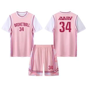 Ensembles de maillots de basket-ball pour femmes personnalisés, kits uniformes, vêtements de sport respirants, maillots de basket-ball d'entraînement pour jeunes femmes - Product Image 5