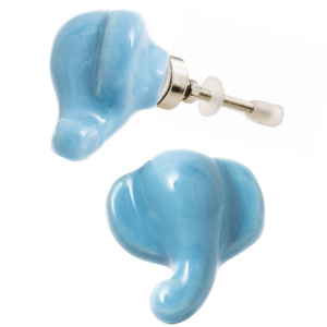 Venta caliente bebé elefante perillas de cerámica cajón Industrial armario manija Tiradores para armario cocina tocador dormitorio sala de estar - Product Image 2