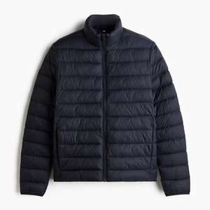 Veste matelassée pour homme en toile de haute qualité personnalisée 2025, décontractée, longue, d'hiver, imperméable, respirante, chaude, avec logo personnalisé - Product Image 1