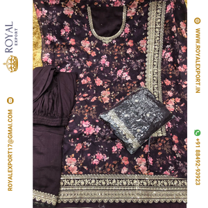 New <b>Presenting</b> Embroidery Design Palazzo Suit Collection in Wholesale Rate by Royal Export Surat - Product Image 5