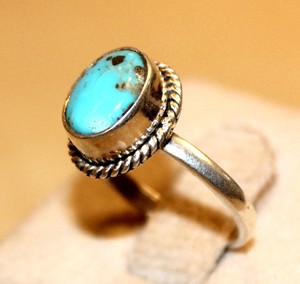 Elegant 925 Sterling Silver Turquoise <b>Statement</b> <b>Ring</b> Handmade for Meditation Practice Premium Quality - Product Image 6