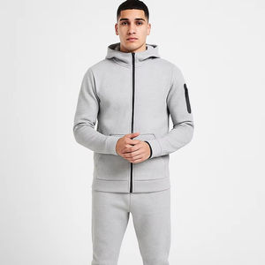 ชุดกีฬาคุณภาพดีที่สุด ชุดวอร์มฤดูหนาว 2026 โลโก้พิมพ์ตามสั่ง ผ้าฟลีซเทคโนโลยีซักกรด ผ้าฝ้าย ชุดออกกำลังกายผู้ชาย จ็อกเกอร์พลัสไซส์ - Product Image 1