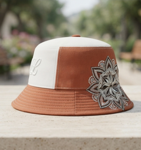 Polyester/Cotton <b>Reversible</b> Embroidered <b>Bucket</b> <b>Hat</b> with Character Design Unisex Beach & Outdoor Summer <b>Hat</b> - Product Image 2