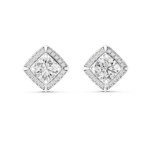 Pendientes de Diamantes Cultivados en Laboratorio para Mujer, Chapados en Oro Rosa de 14K |   Certificado por IGI |   Ropa para Regalos de Fiesta |   Diamante Cultivado Nuevo de 2.98 Ct - Product Image 3